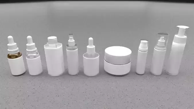 Cosmetic Bottle And Tube Set