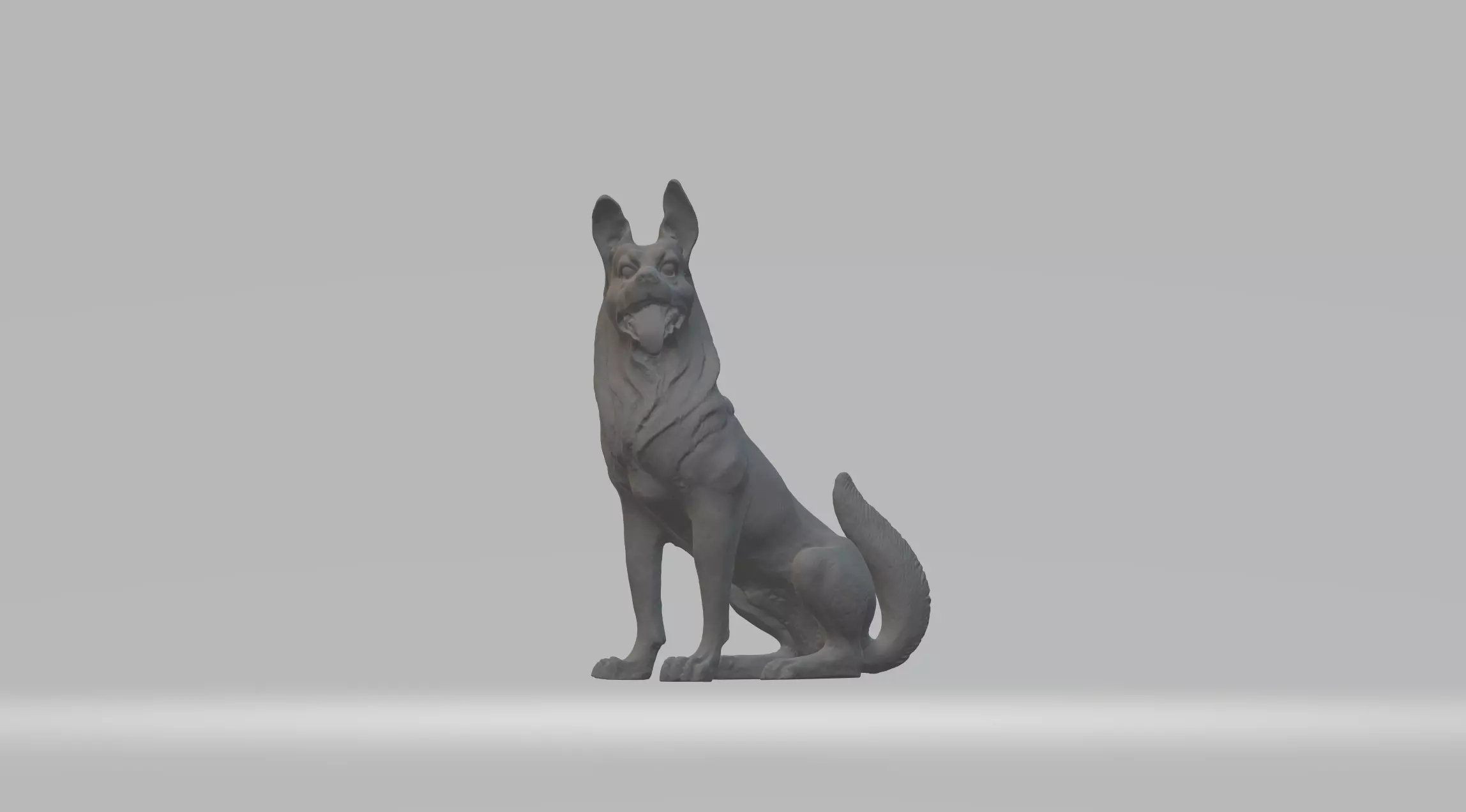 German Shepherd Dog 3D print model_0