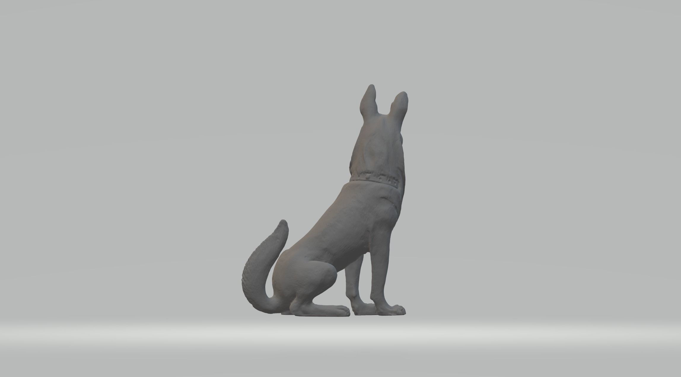 German Shepherd Dog 3D print model_2