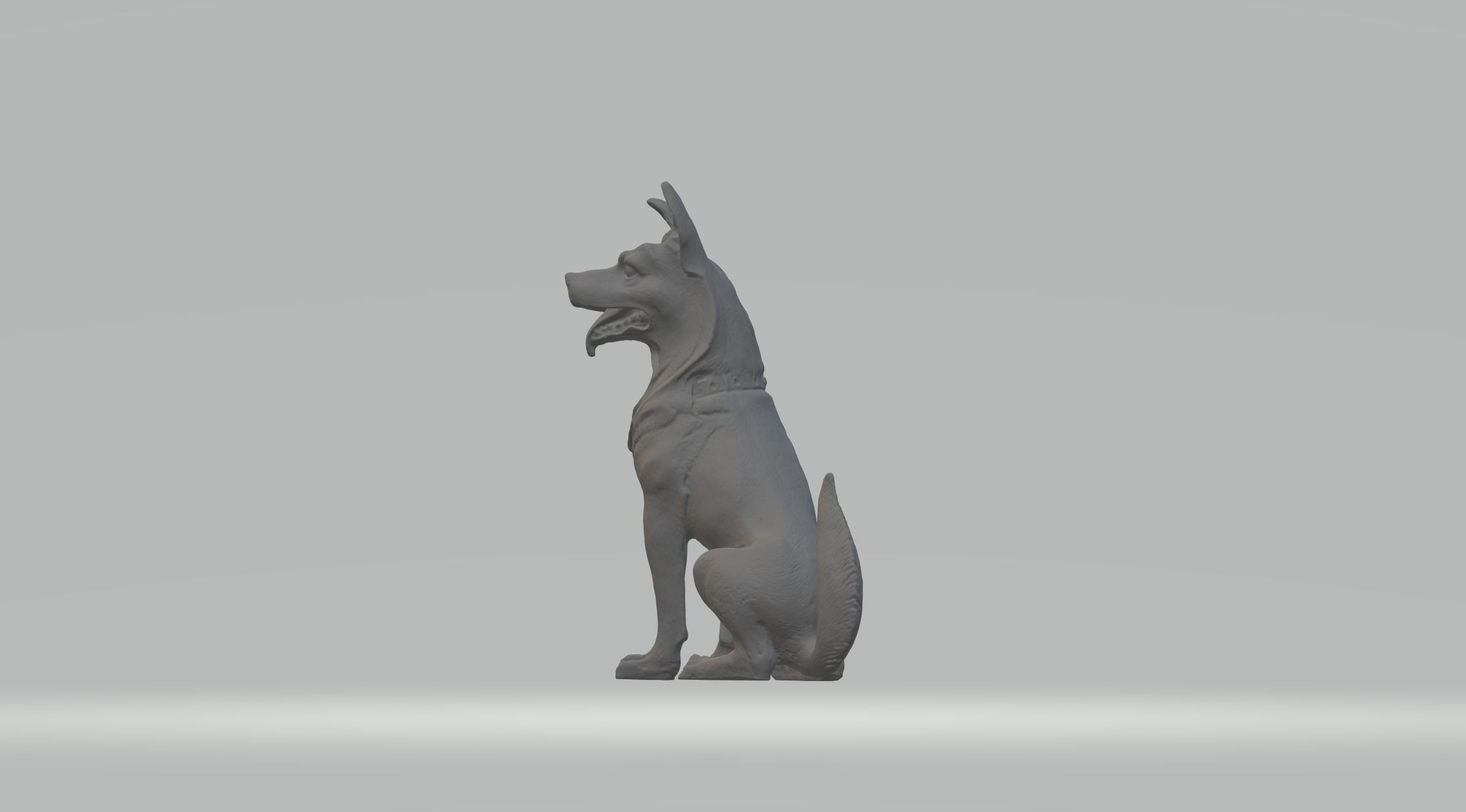 German Shepherd Dog 3D print model_1
