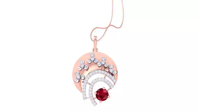 Women Pendant 3dm STL OBJ FBX Renders Details