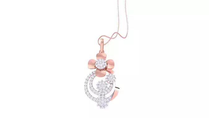 Women Pendant 3dm STL OBJ FBX Renders Details