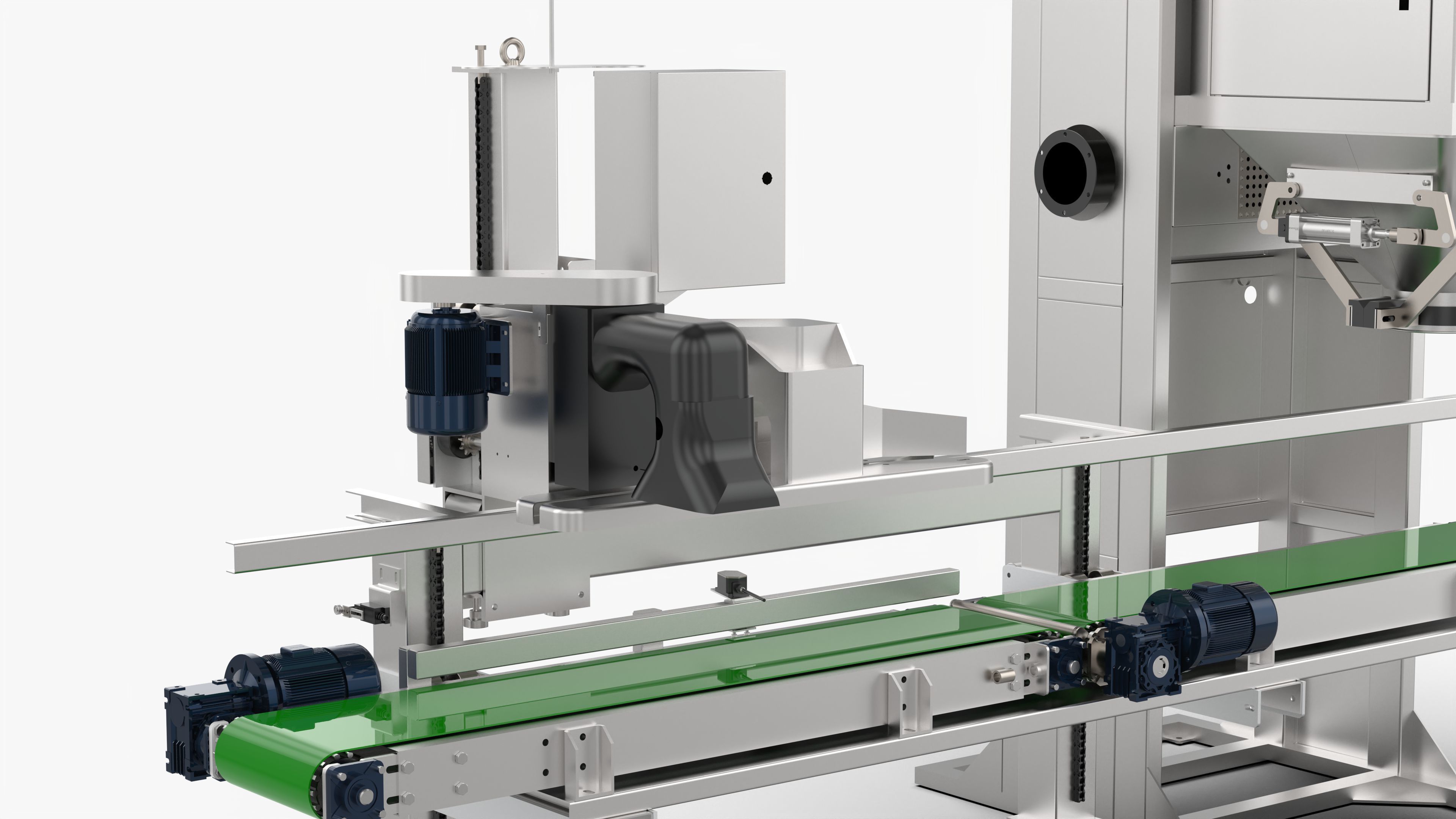 Automatic Quantitative Packaging Scale Machine 3D model_9