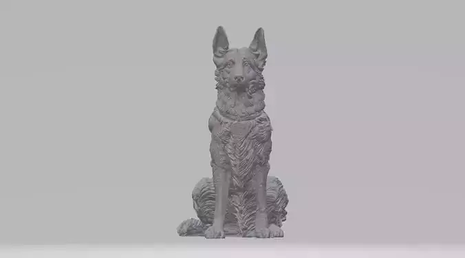 German Shepherd Dog 3D print model