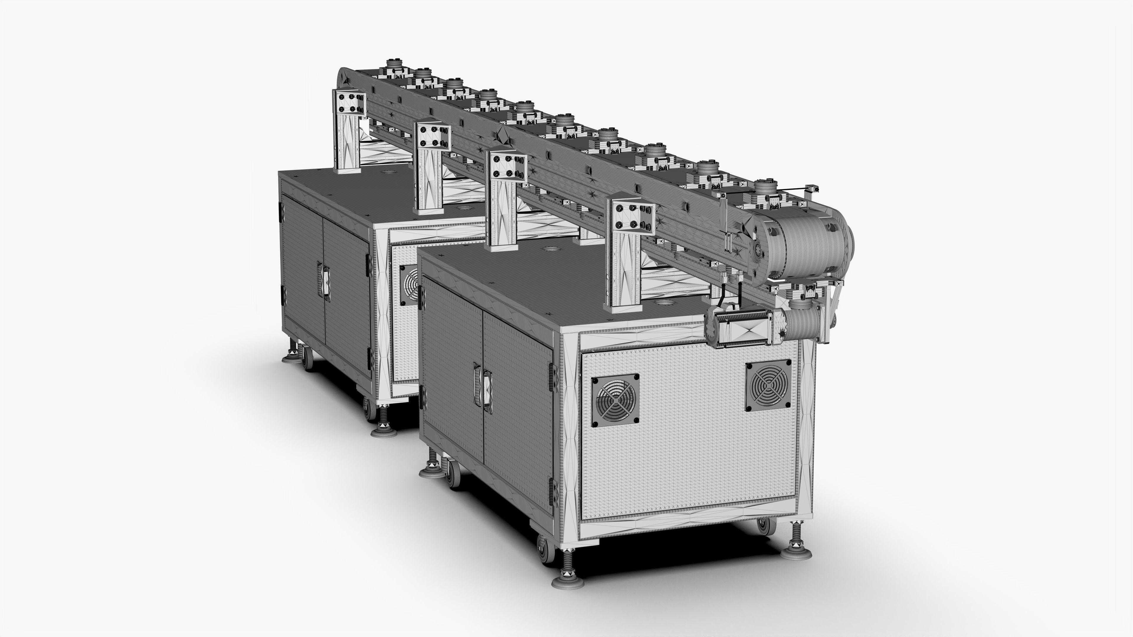 Automatic Fixed Distance Belt Line 3D model_13