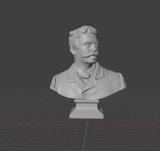 Guy de Maupassant 3D print model