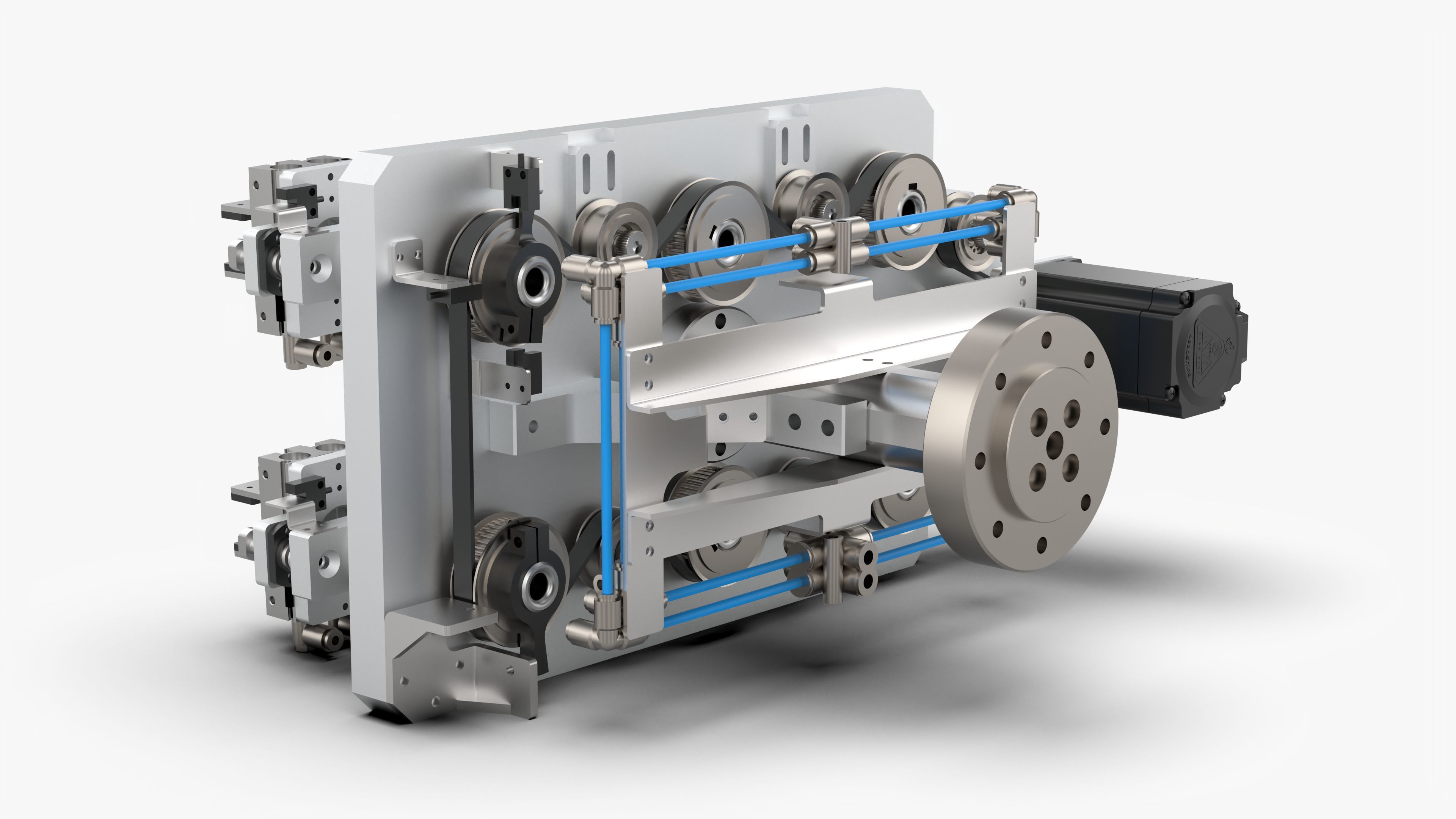 Robot End Axis Pneumatic Gripper 3D model_4