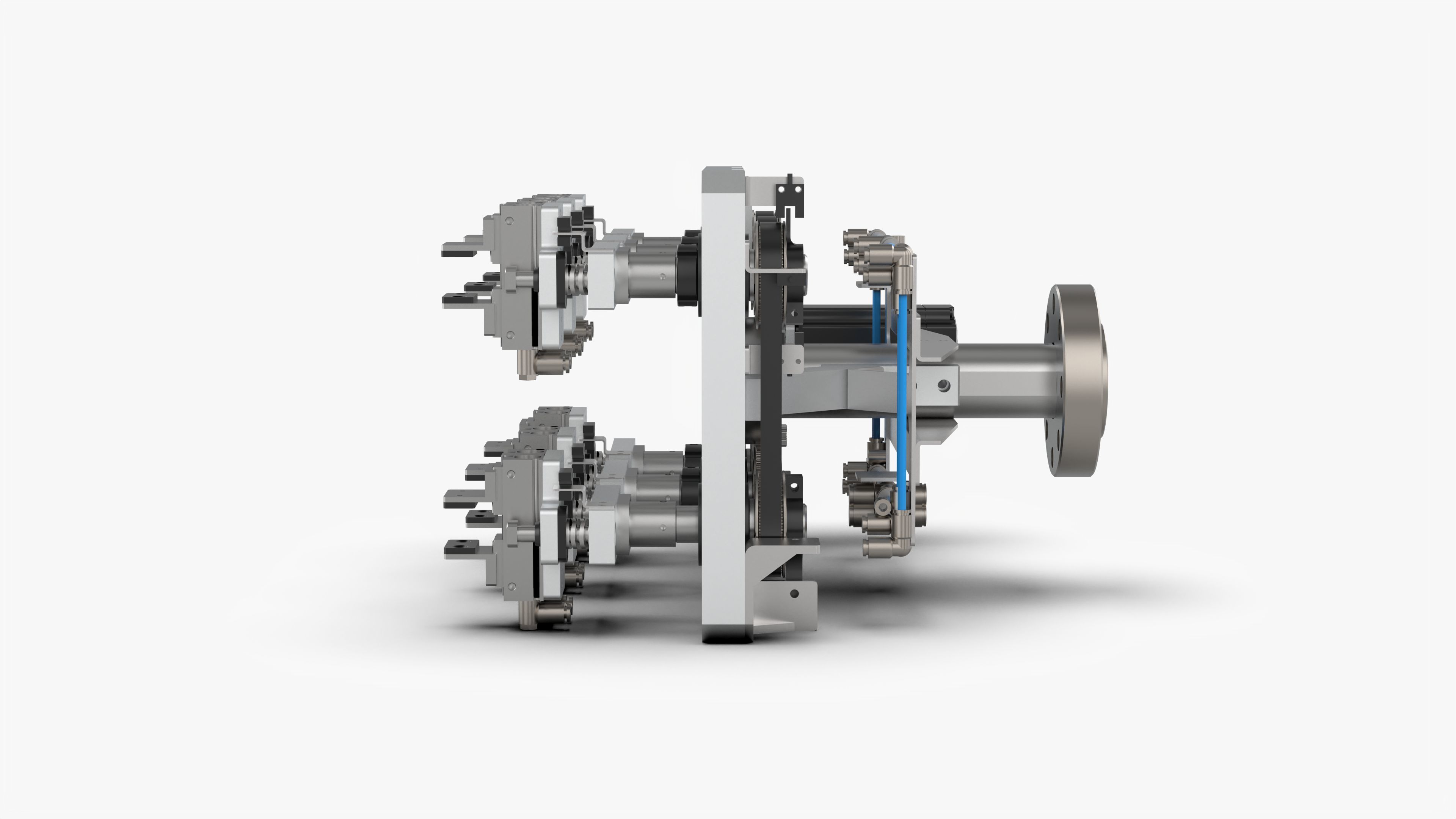Robot End Axis Pneumatic Gripper 3D model_6