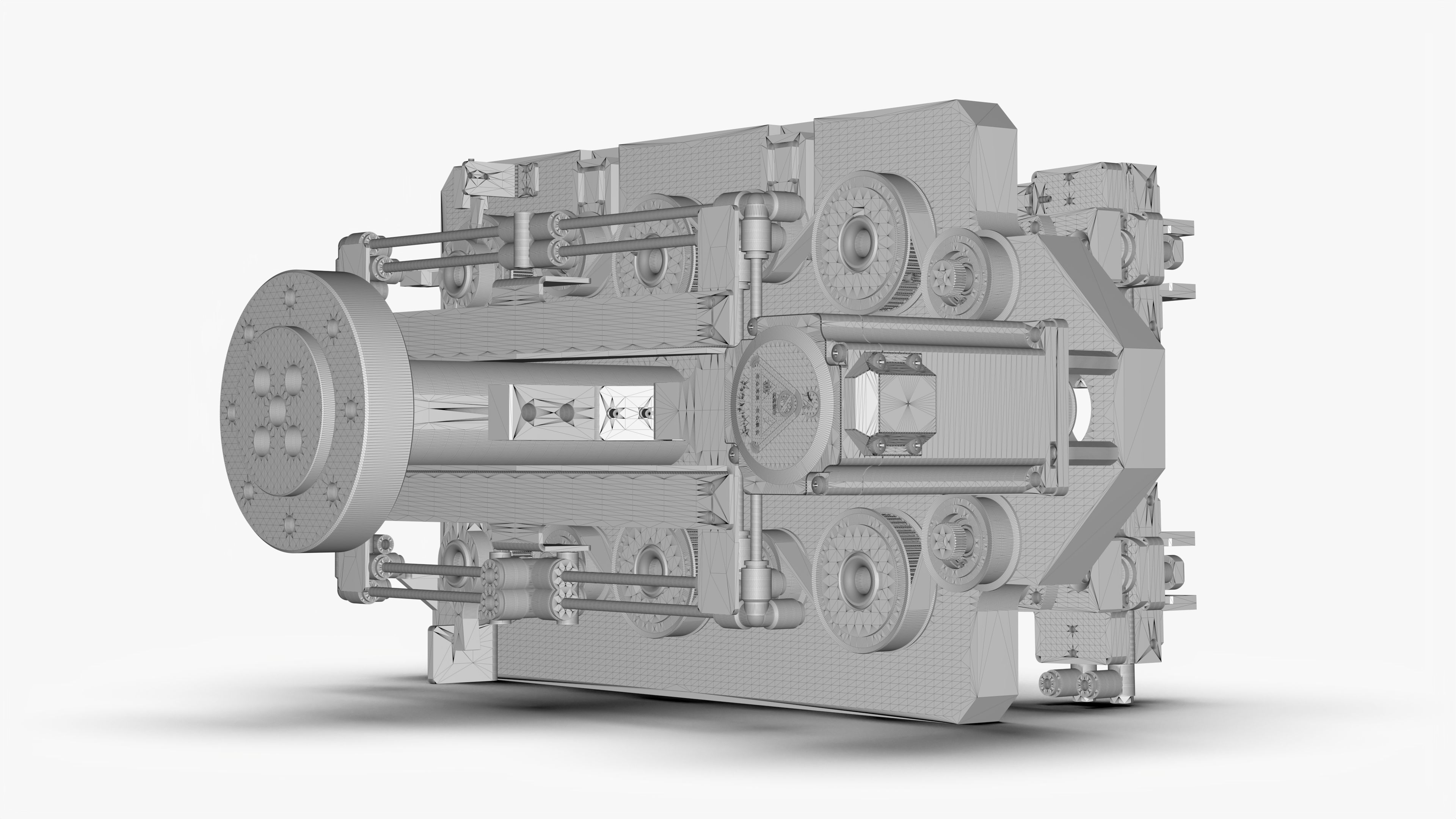 Robot End Axis Pneumatic Gripper 3D model_11