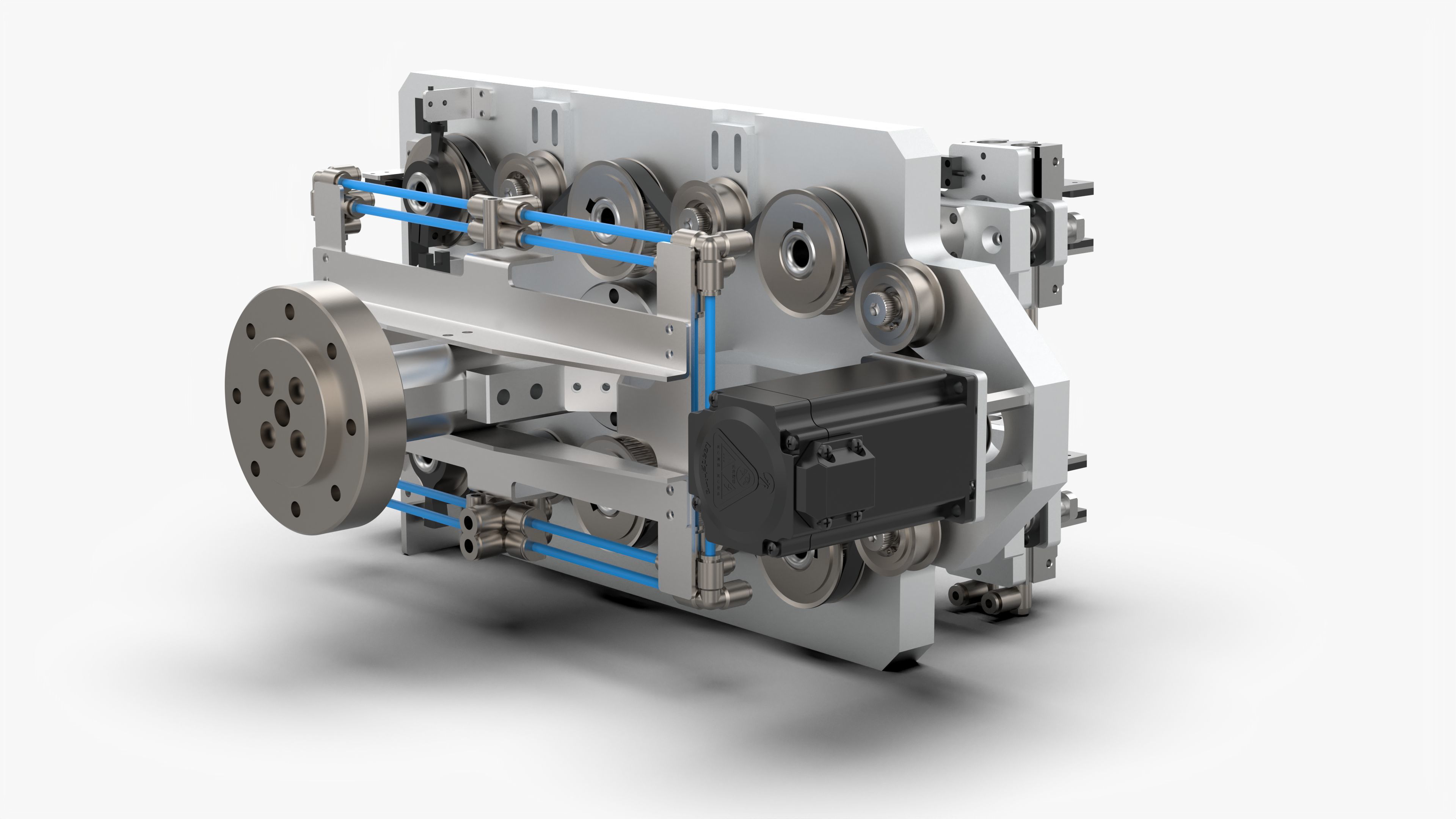 Robot End Axis Pneumatic Gripper 3D model_2