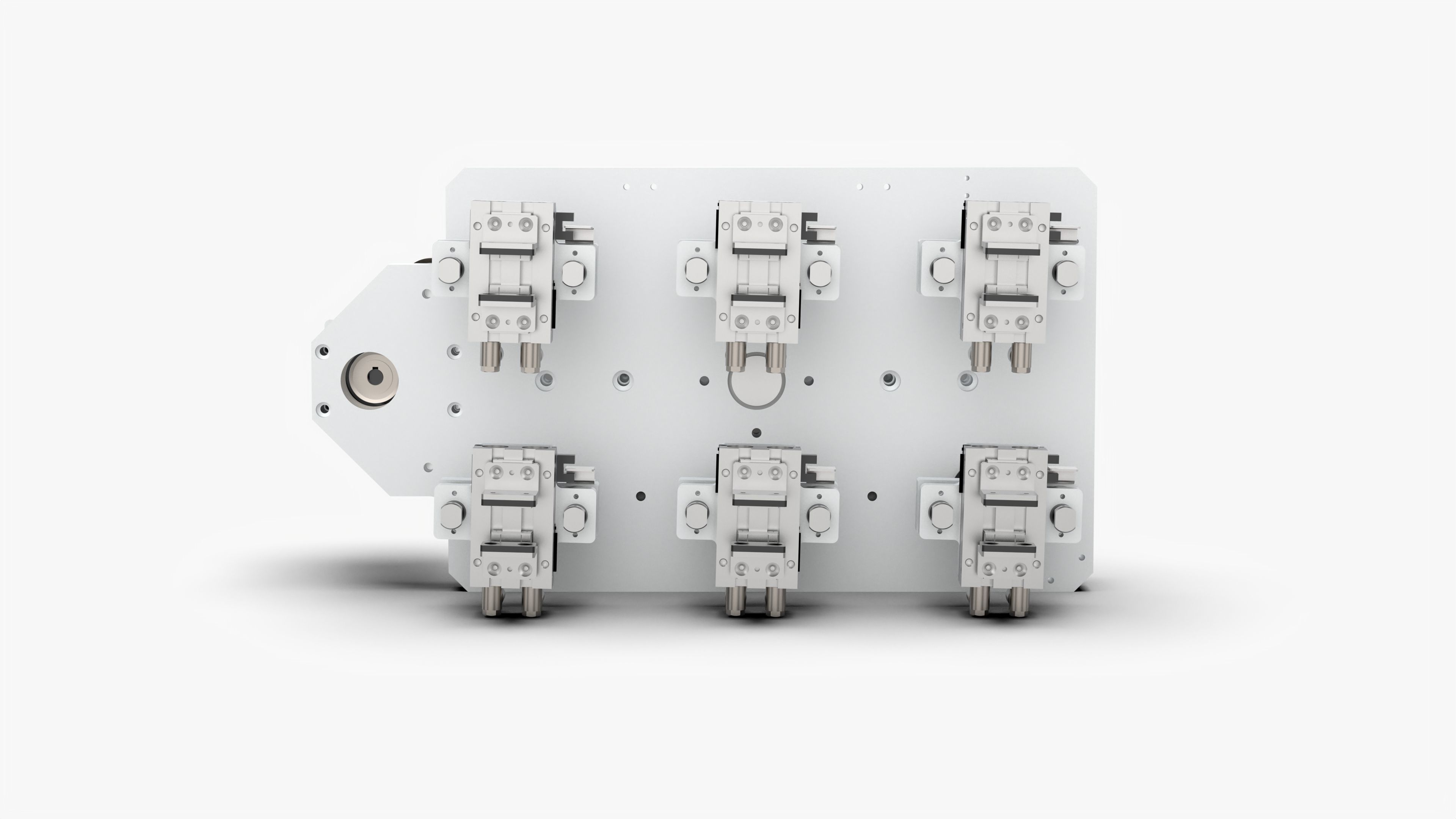 Robot End Axis Pneumatic Gripper 3D model_7