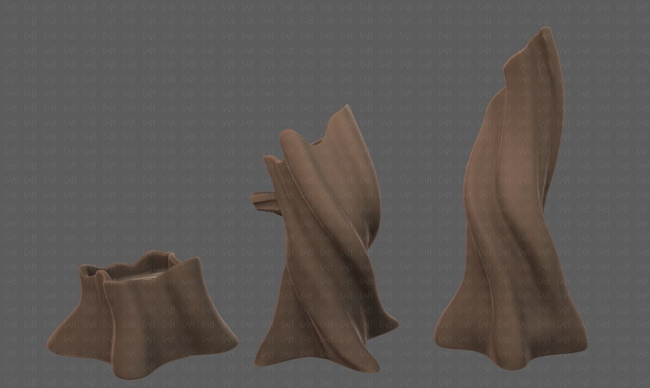 Stump V05 Low-poly 3D model_6