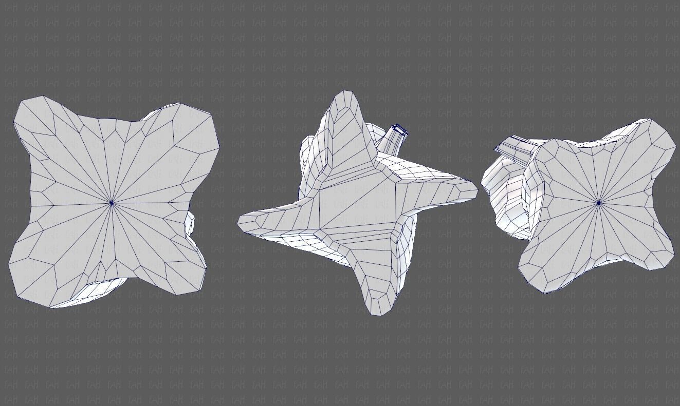 Stump V05 Low-poly 3D model_40