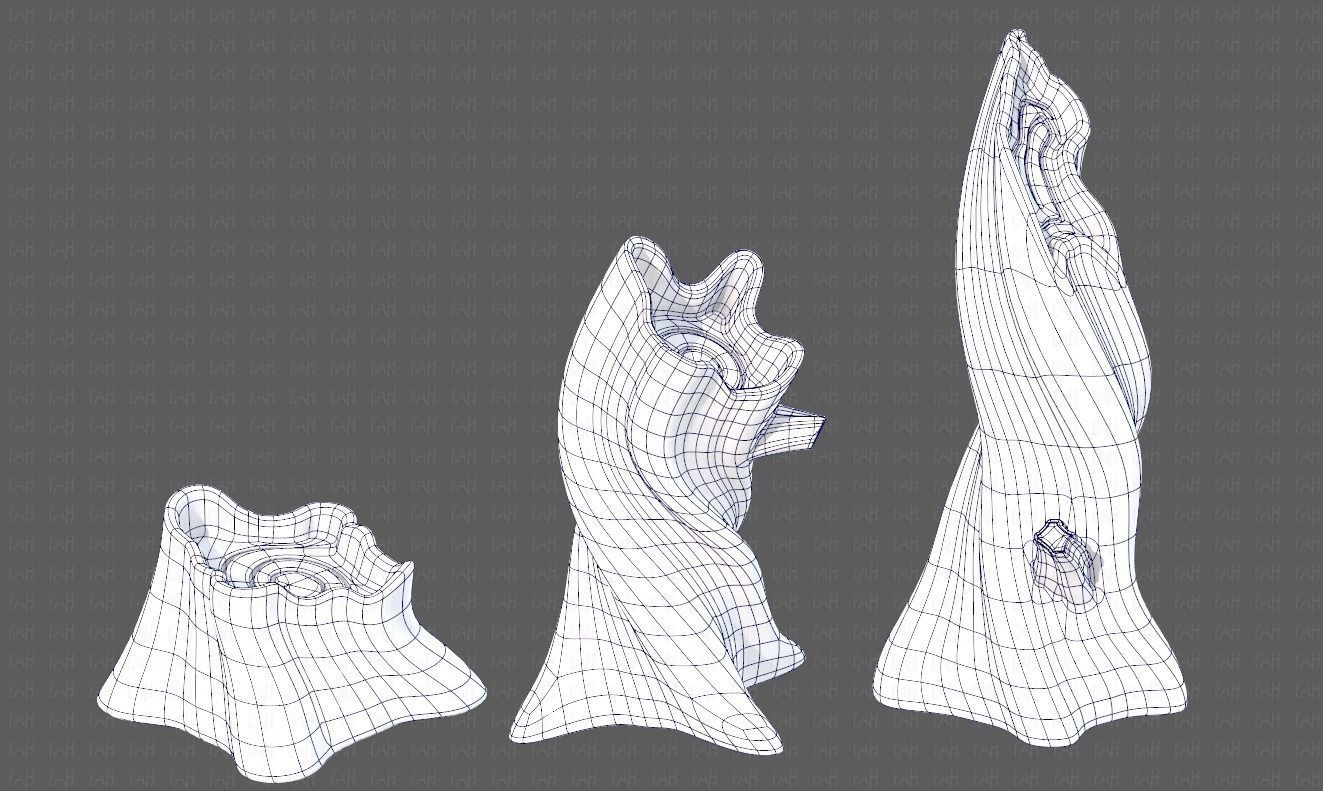 Stump V05 Low-poly 3D model_10