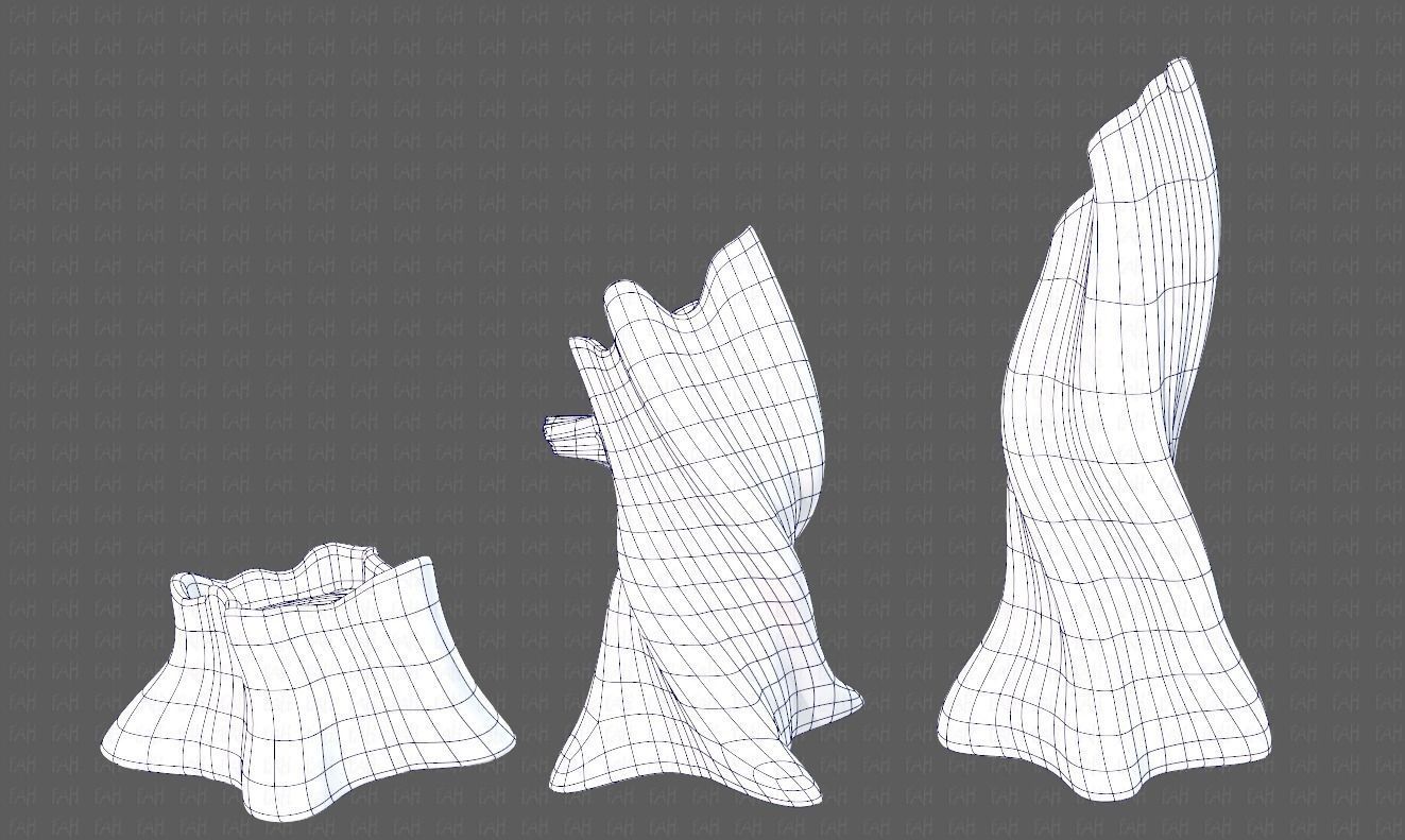 Stump V05 Low-poly 3D model_14