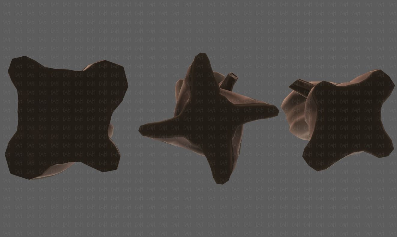 Stump V05 Low-poly 3D model_39