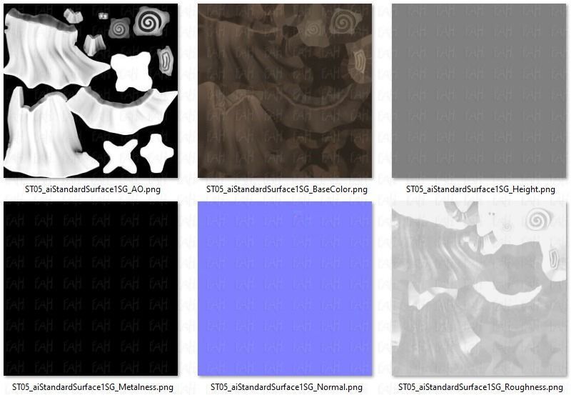 Stump V05 Low-poly 3D model_46