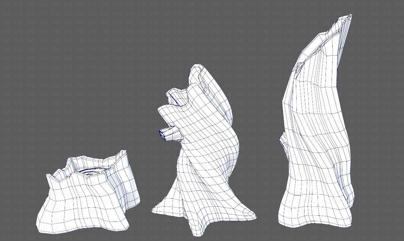 Stump V05 Low-poly 3D model_31