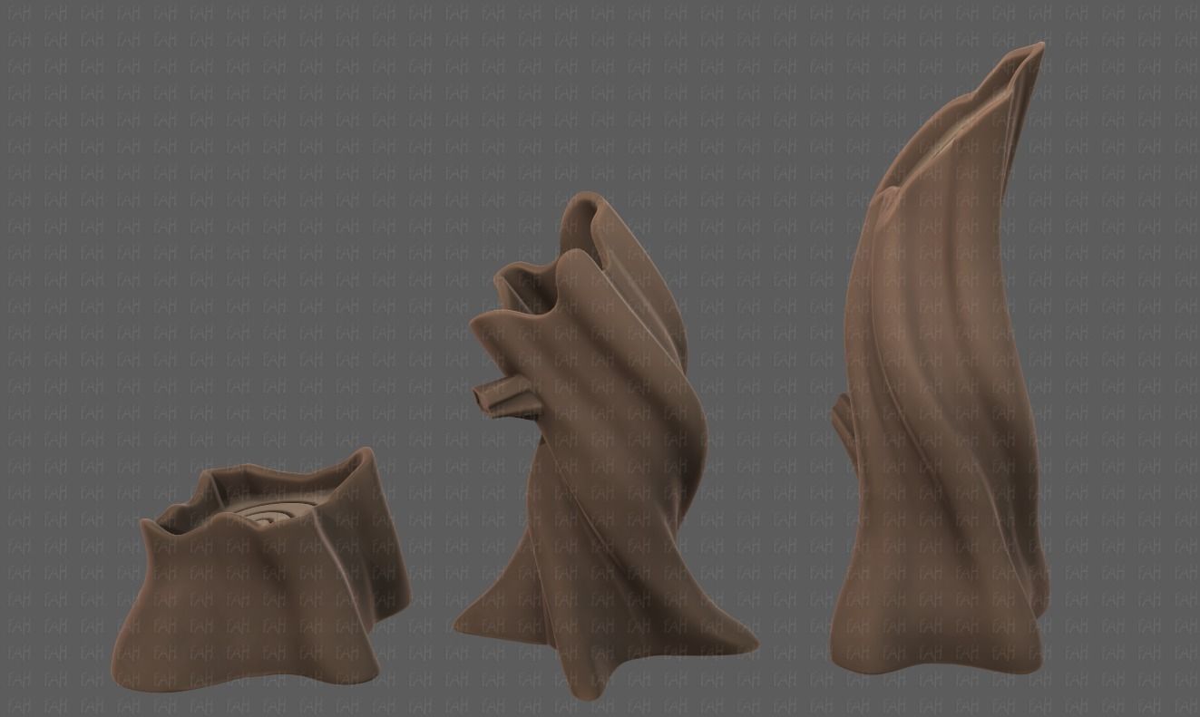 Stump V05 Low-poly 3D model_7