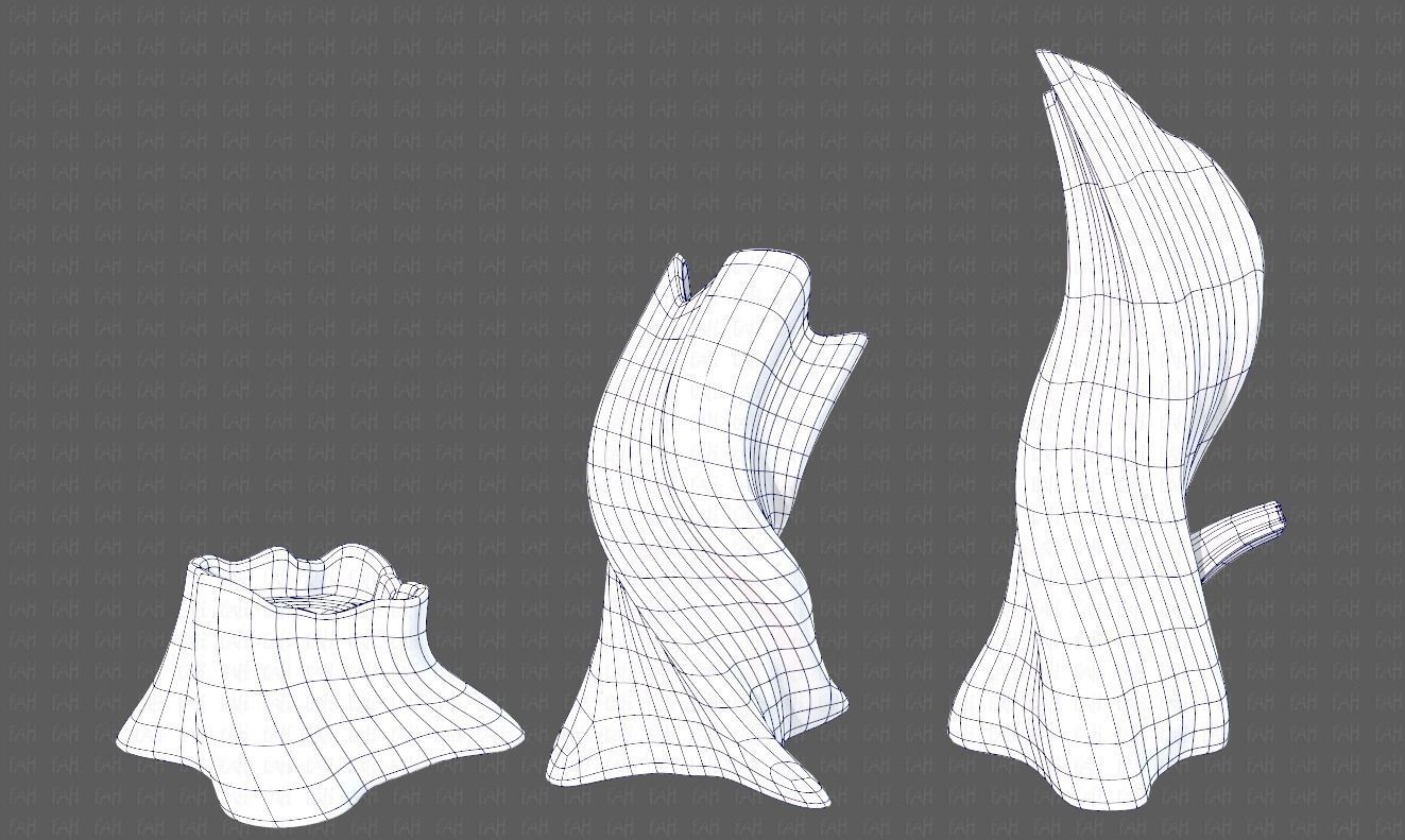 Stump V05 Low-poly 3D model_12