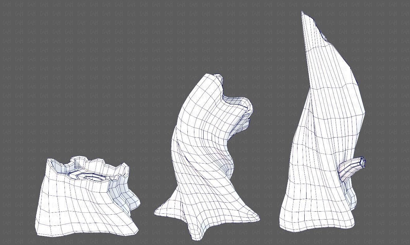 Stump V05 Low-poly 3D model_27