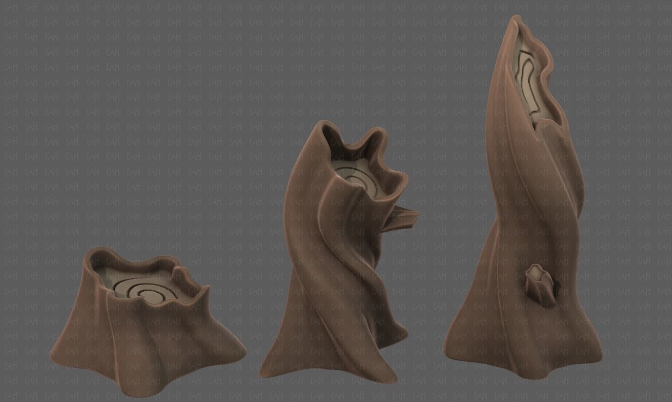 Stump V05 Low-poly 3D model_2