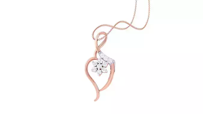 Women Pendant 3dm STL OBJ FBX Renders Details