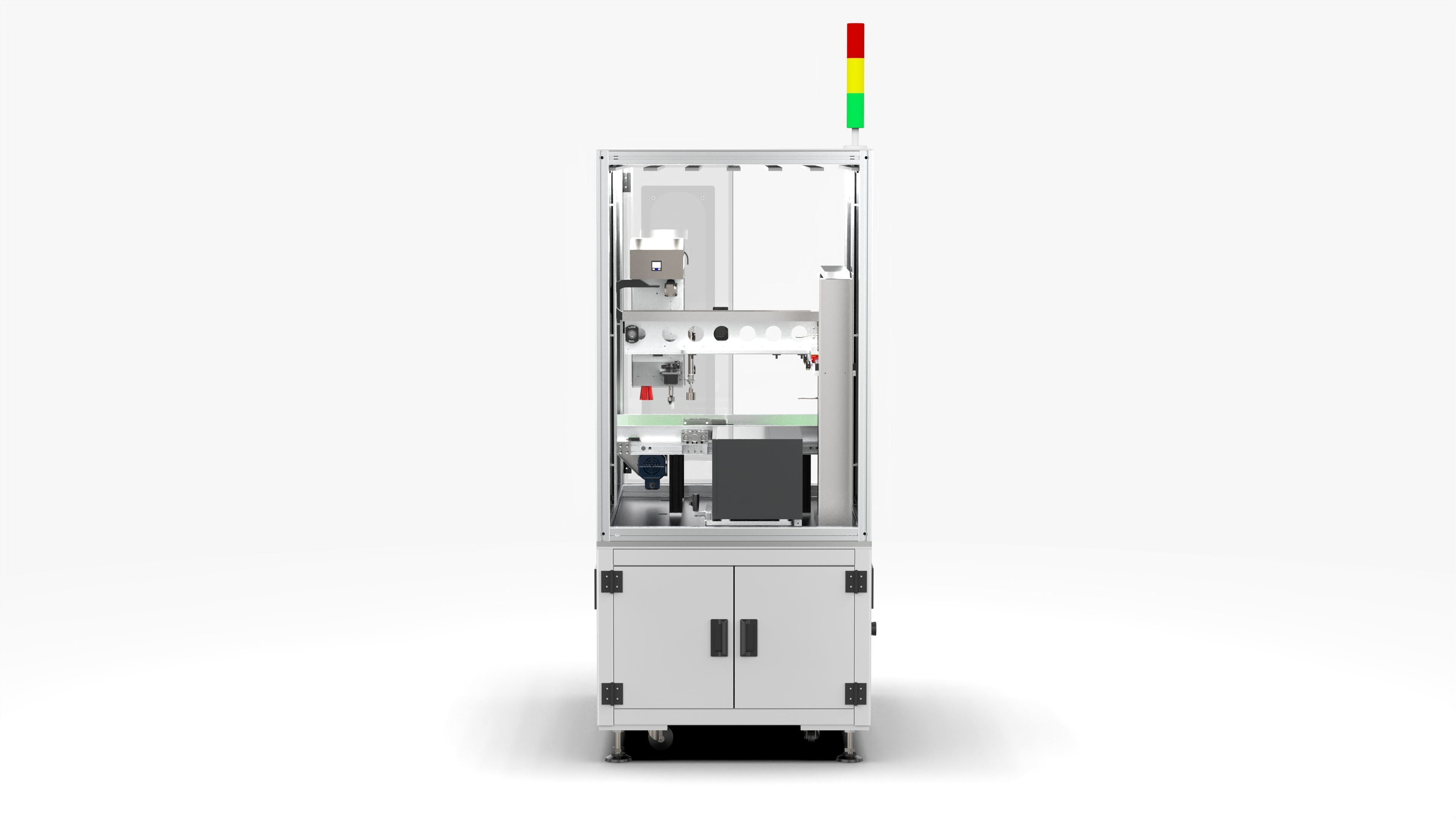 Automatic Scanning Code Labeling Machine 3D model_8