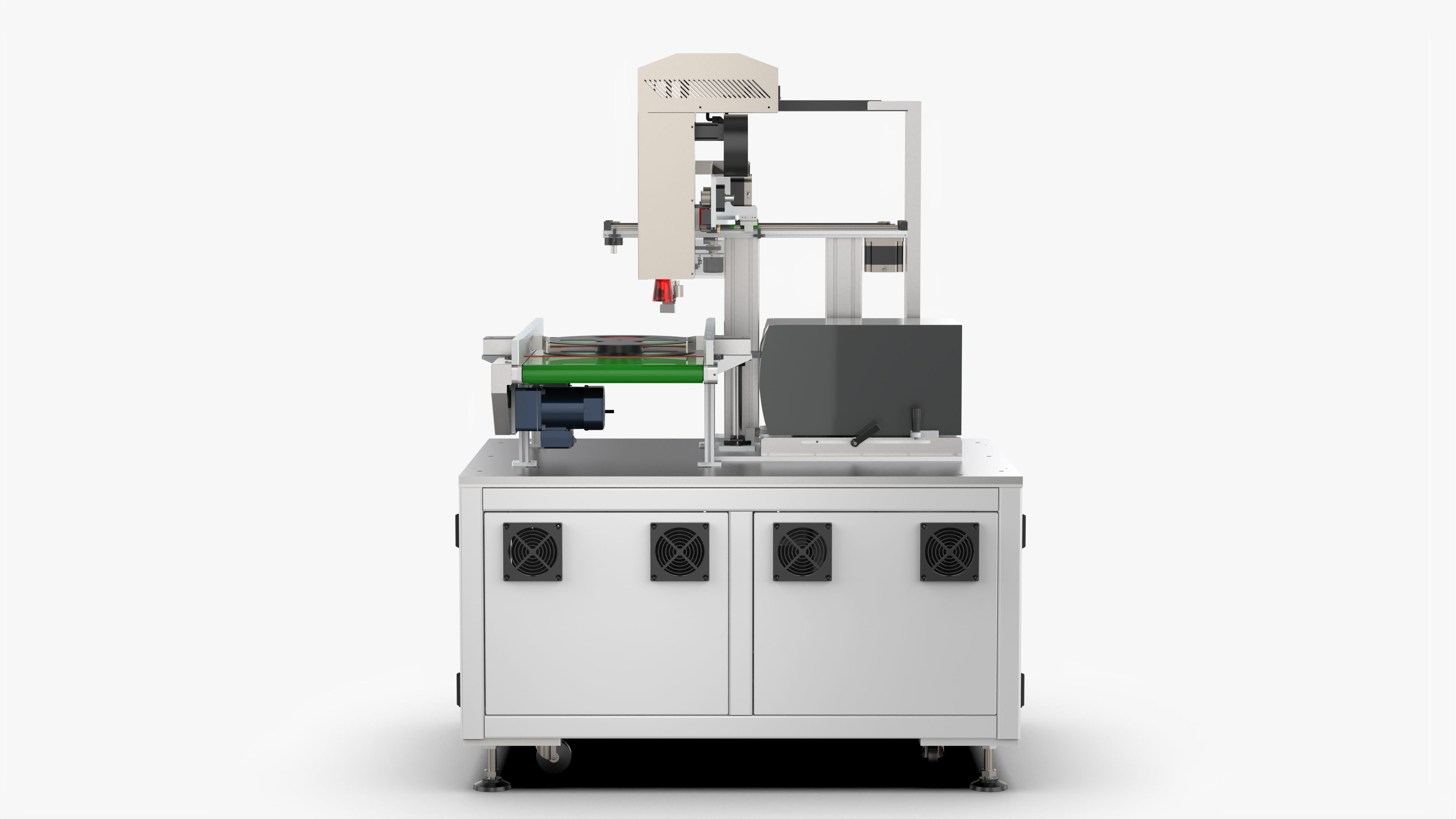 Automatic Scanning Code Labeling Machine 3D model_11