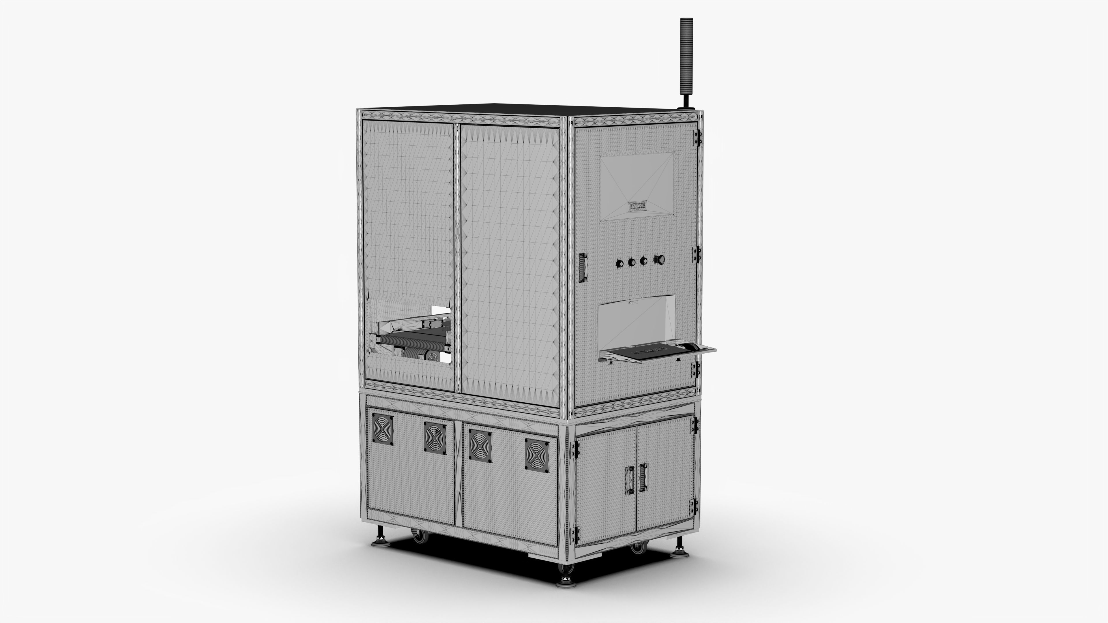 Automatic Scanning Code Labeling Machine 3D model_17