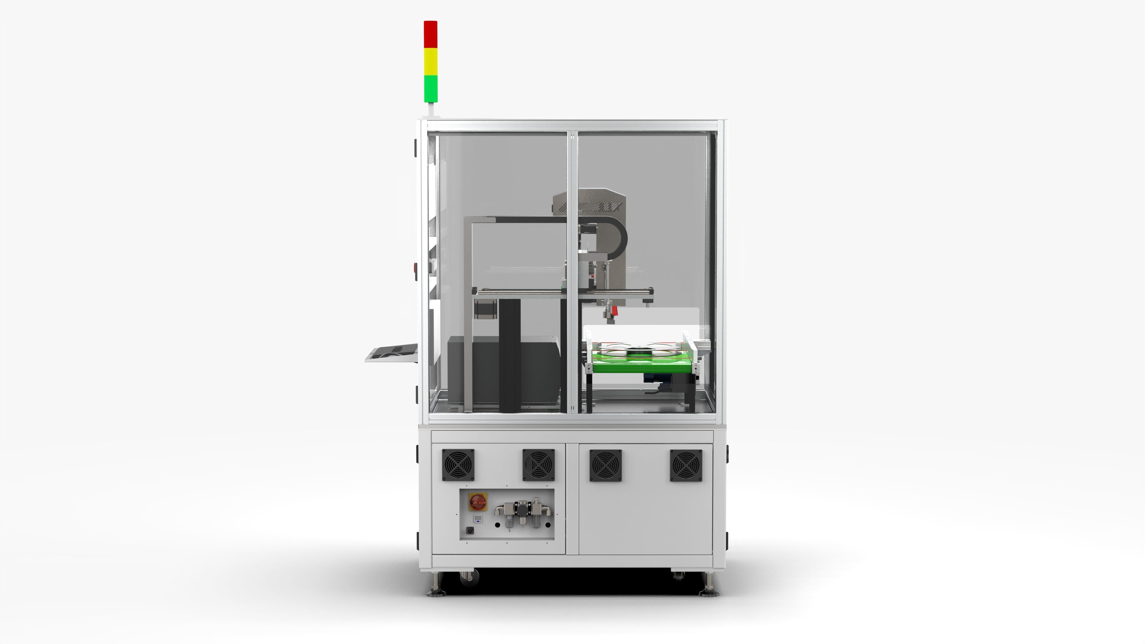 Automatic Scanning Code Labeling Machine 3D model_6