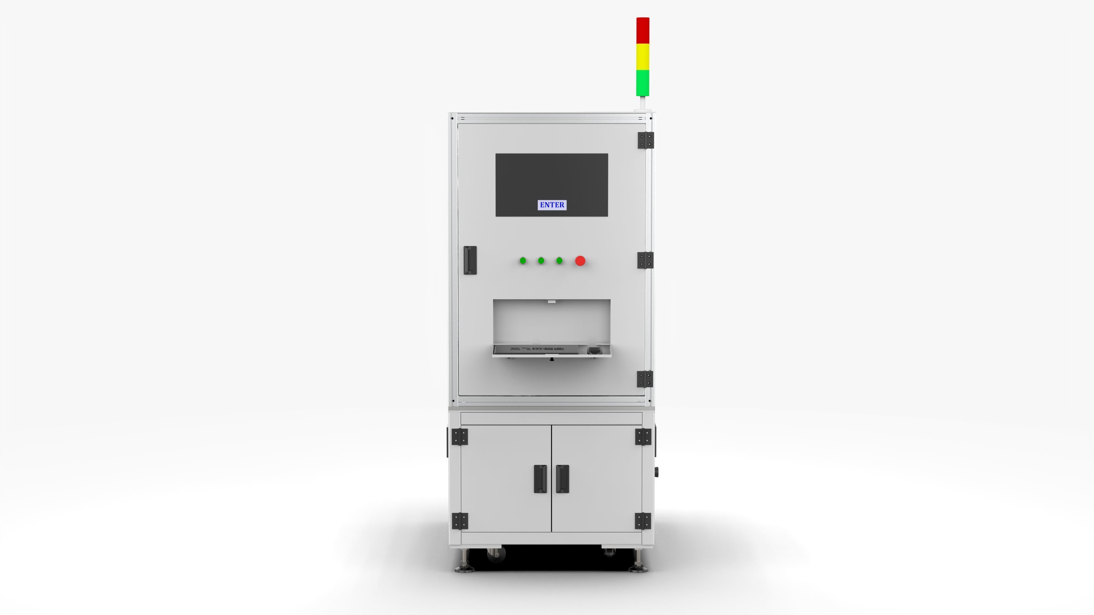 Automatic Scanning Code Labeling Machine 3D model_7