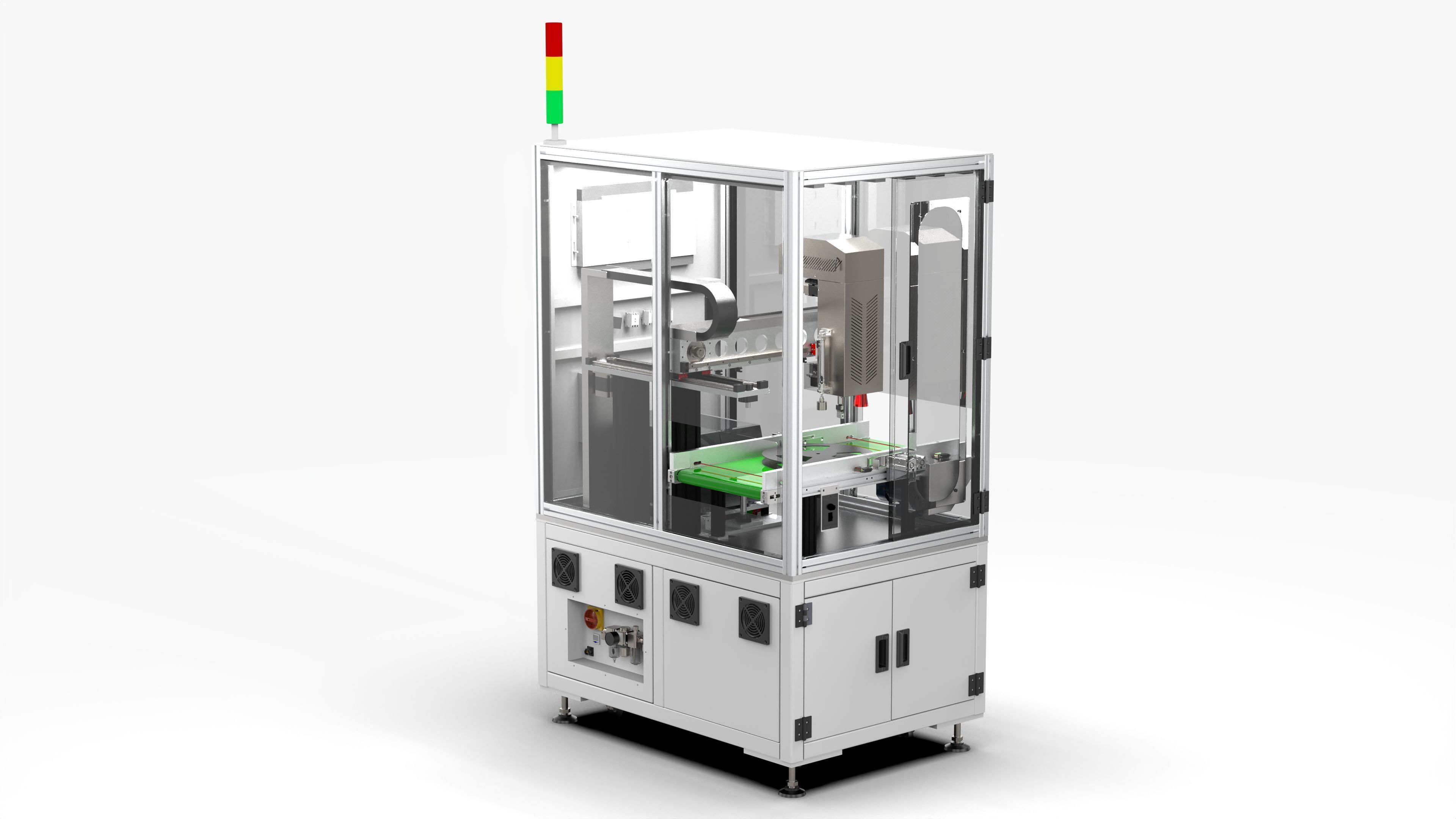 Automatic Scanning Code Labeling Machine 3D model_3