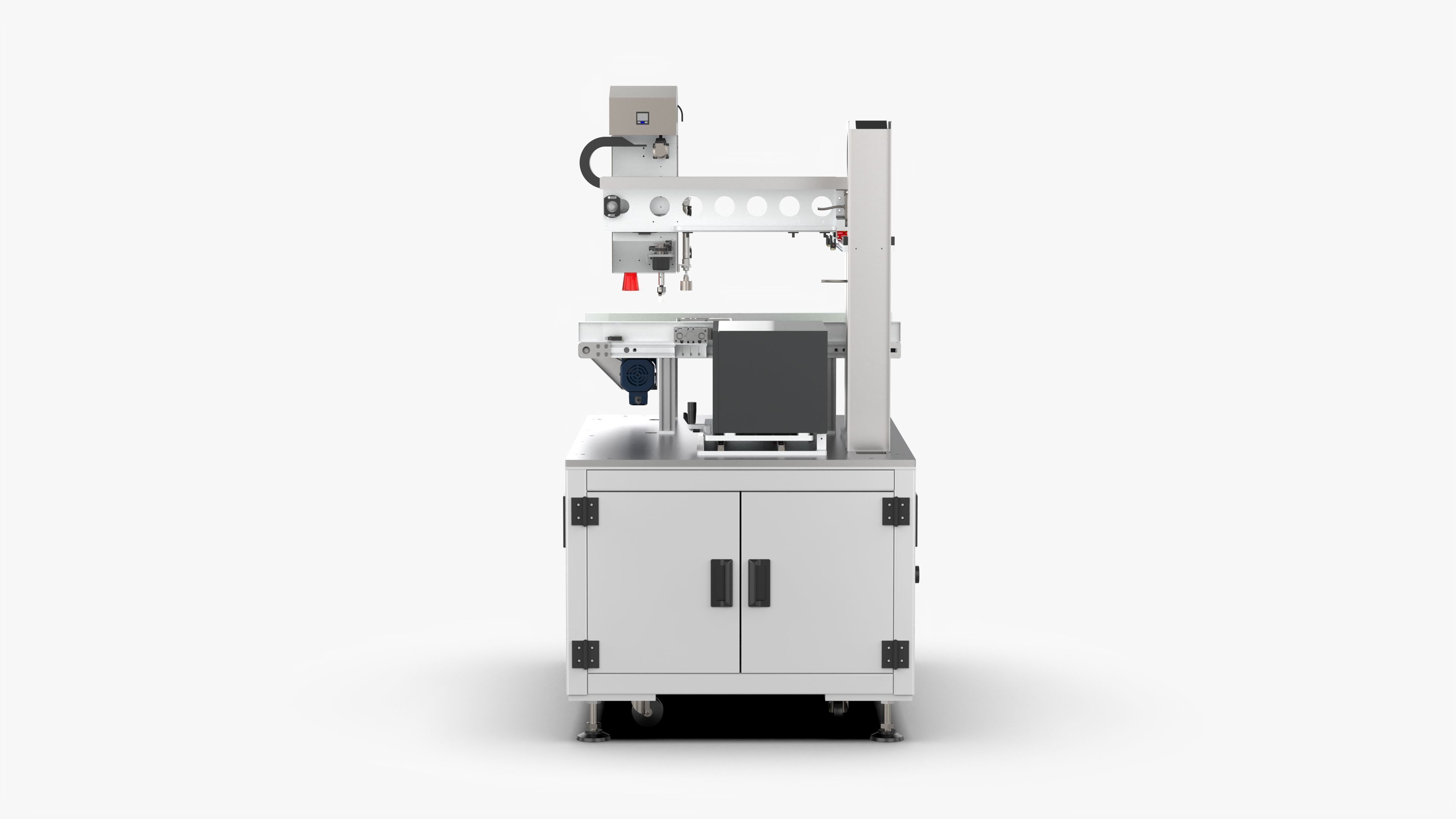 Automatic Scanning Code Labeling Machine 3D model_12