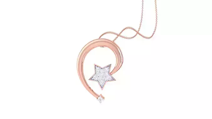 Women Pendant 3dm STL OBJ FBX Renders Details