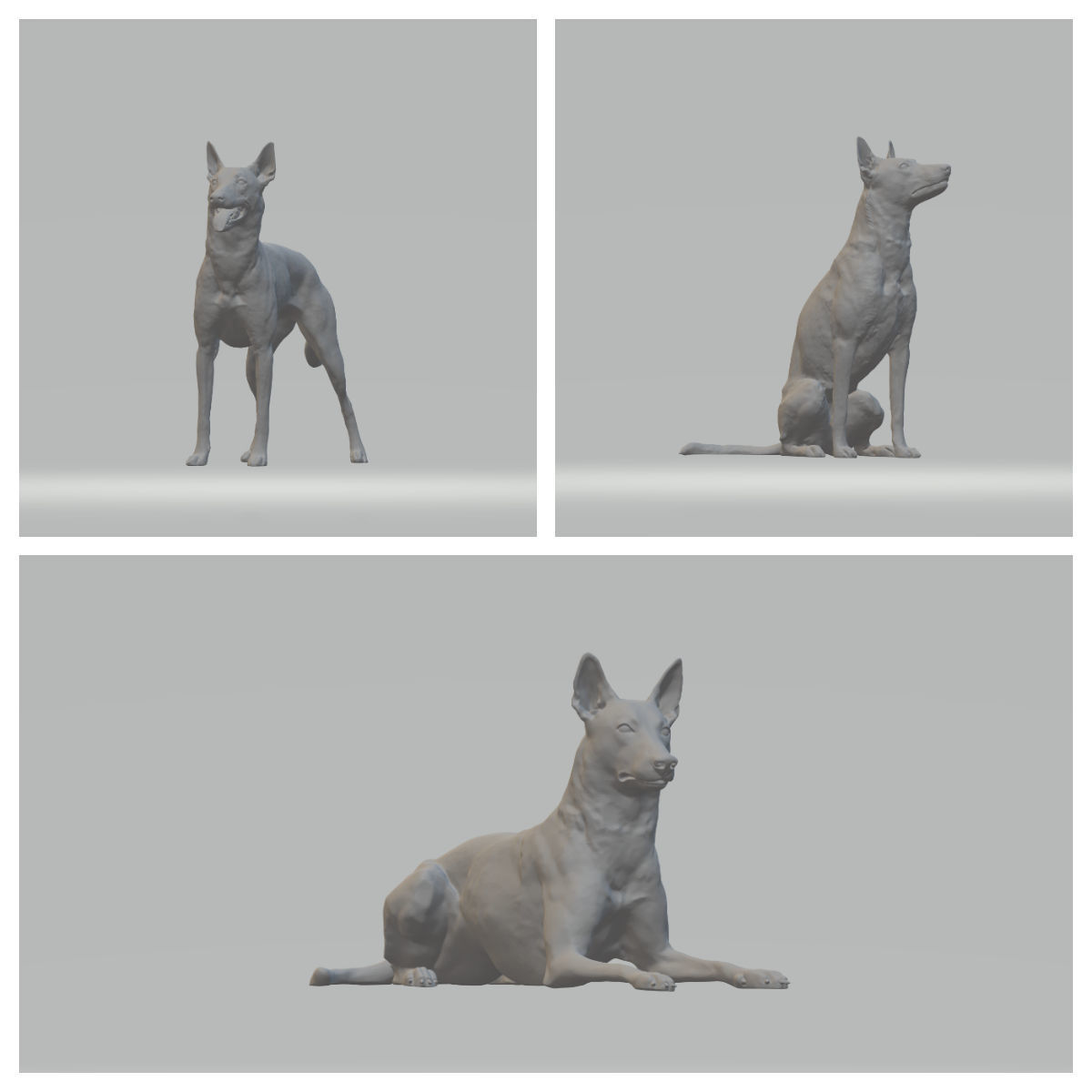 Pharaoh Hound 3D print model_10