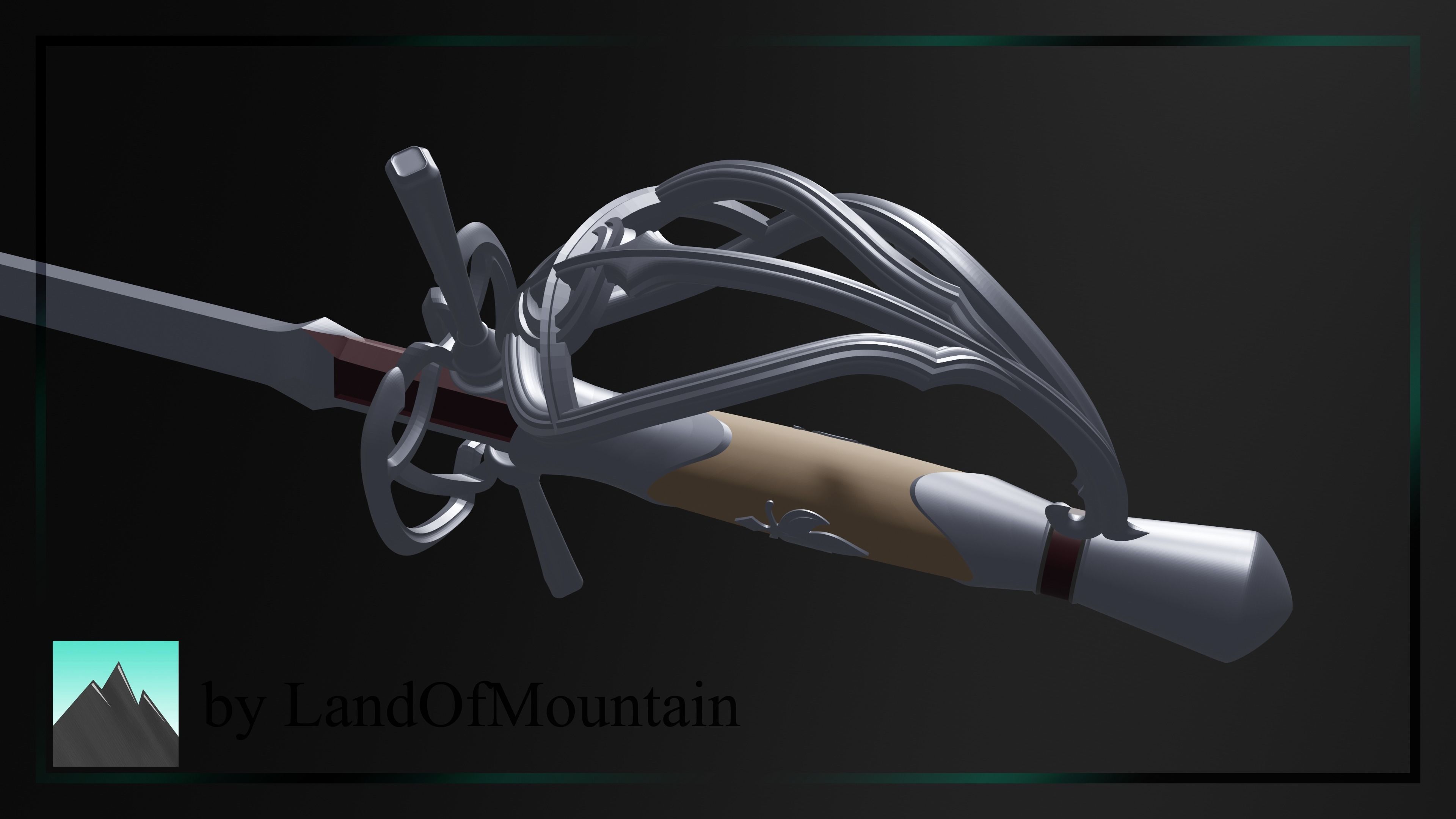 Final Fantasy XVI - Jill Warrick Rapier 3D print model_5