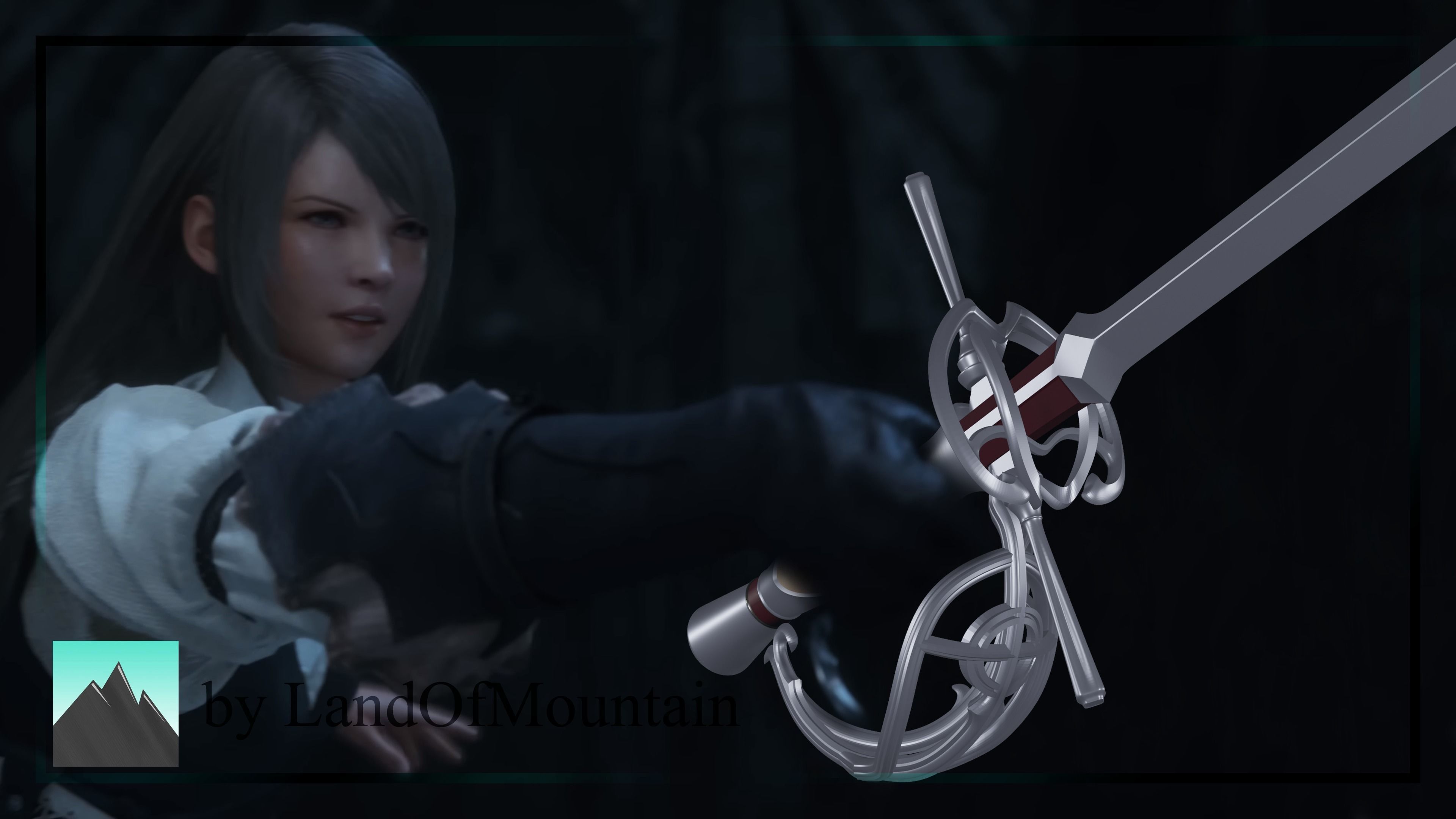 Final Fantasy XVI - Jill Warrick Rapier 3D print model_1