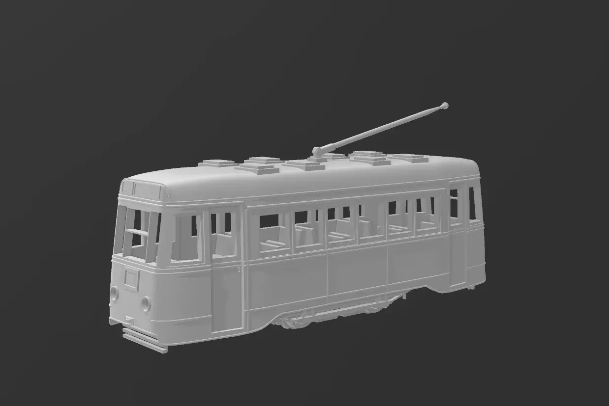 1947 LISBON TRAM SCALE 1 87 3D print model