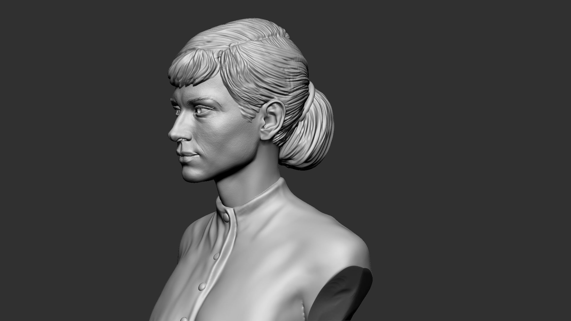 Audrey Hepburn  3D print model_29