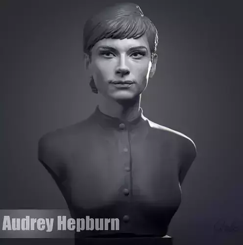 Audrey Hepburn  3D print model