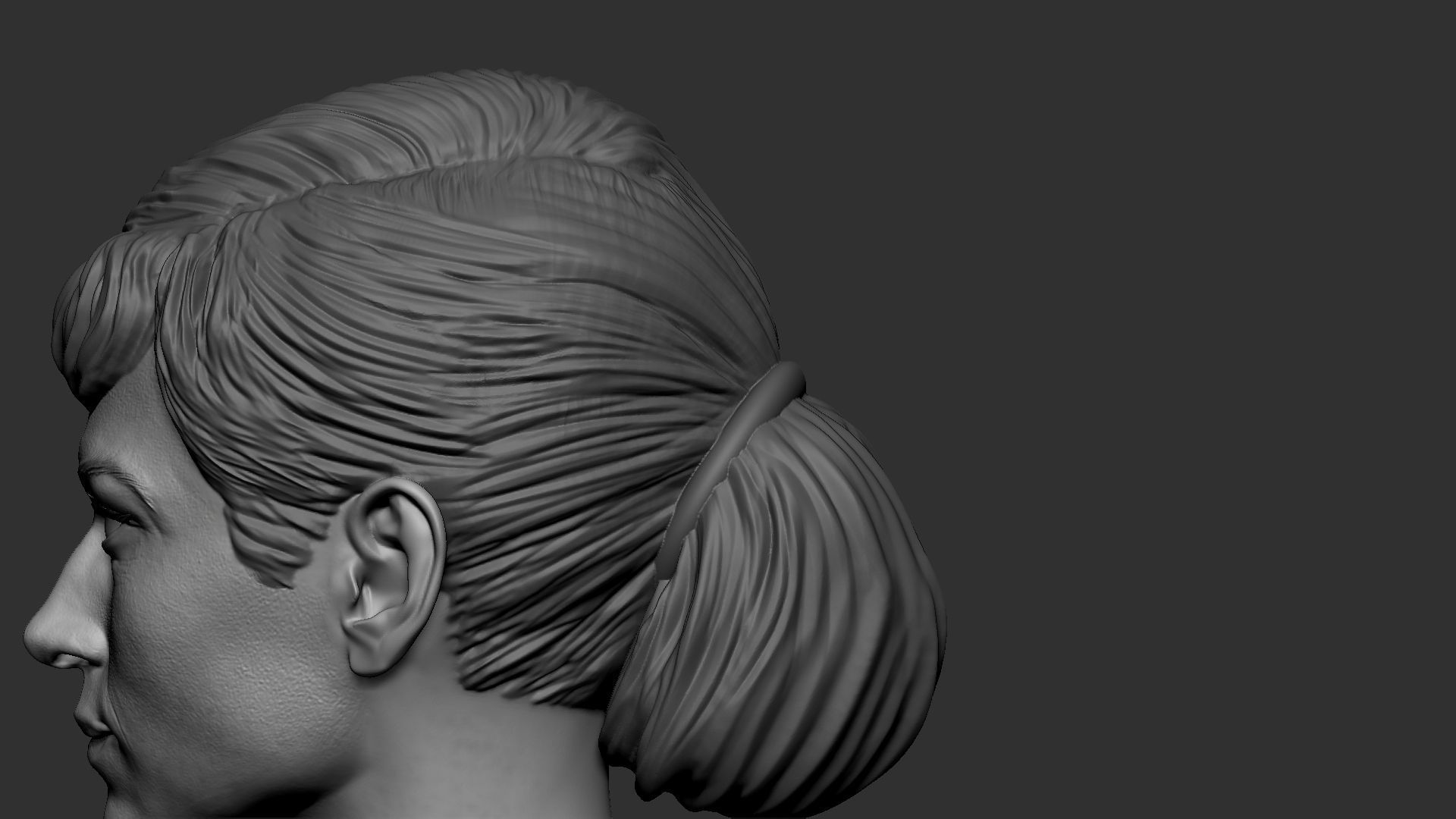 Audrey Hepburn  3D print model_19