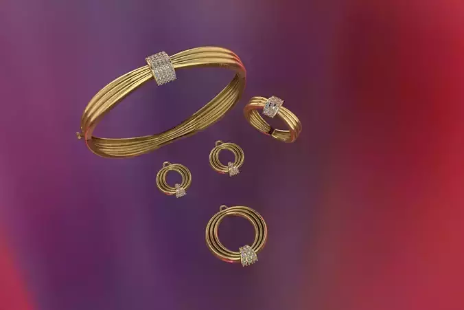 Women Earrings Pendants Ring Bracelet 