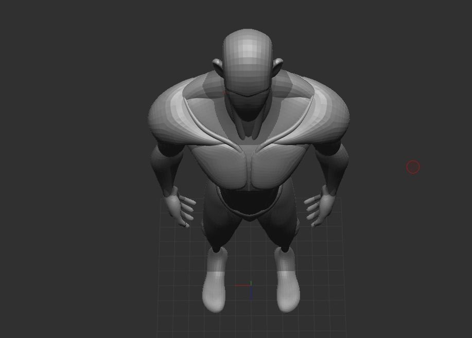 3d Clean Male Blockout No1 3D model_5