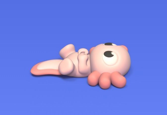 Axolotl Heart hand 3D print model_1