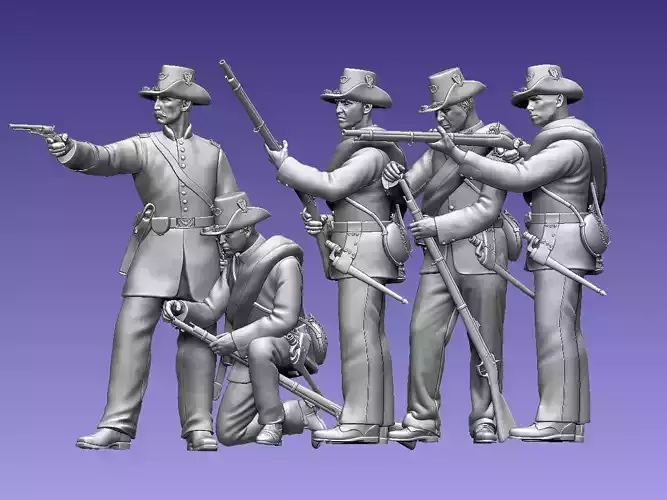 Union Iron Brigade Infantry 3D print model
