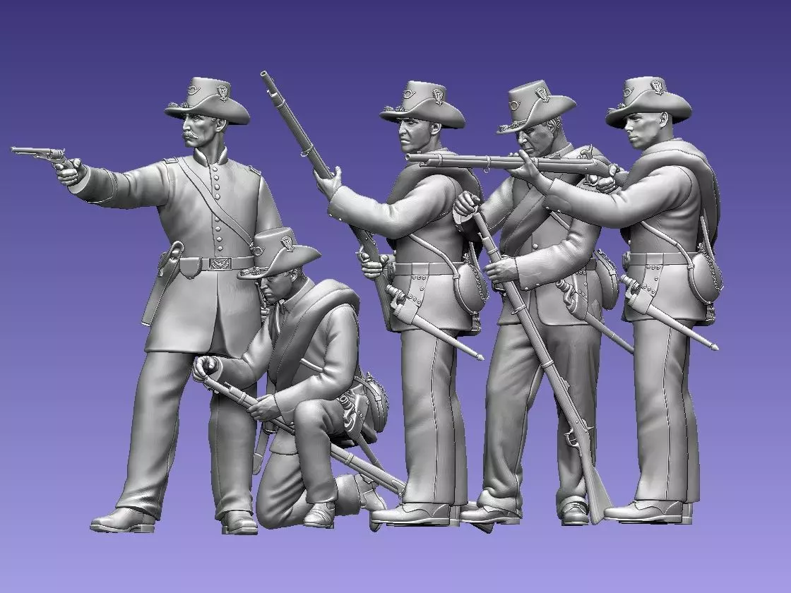 Union Iron Brigade Infantry 3D print model_0