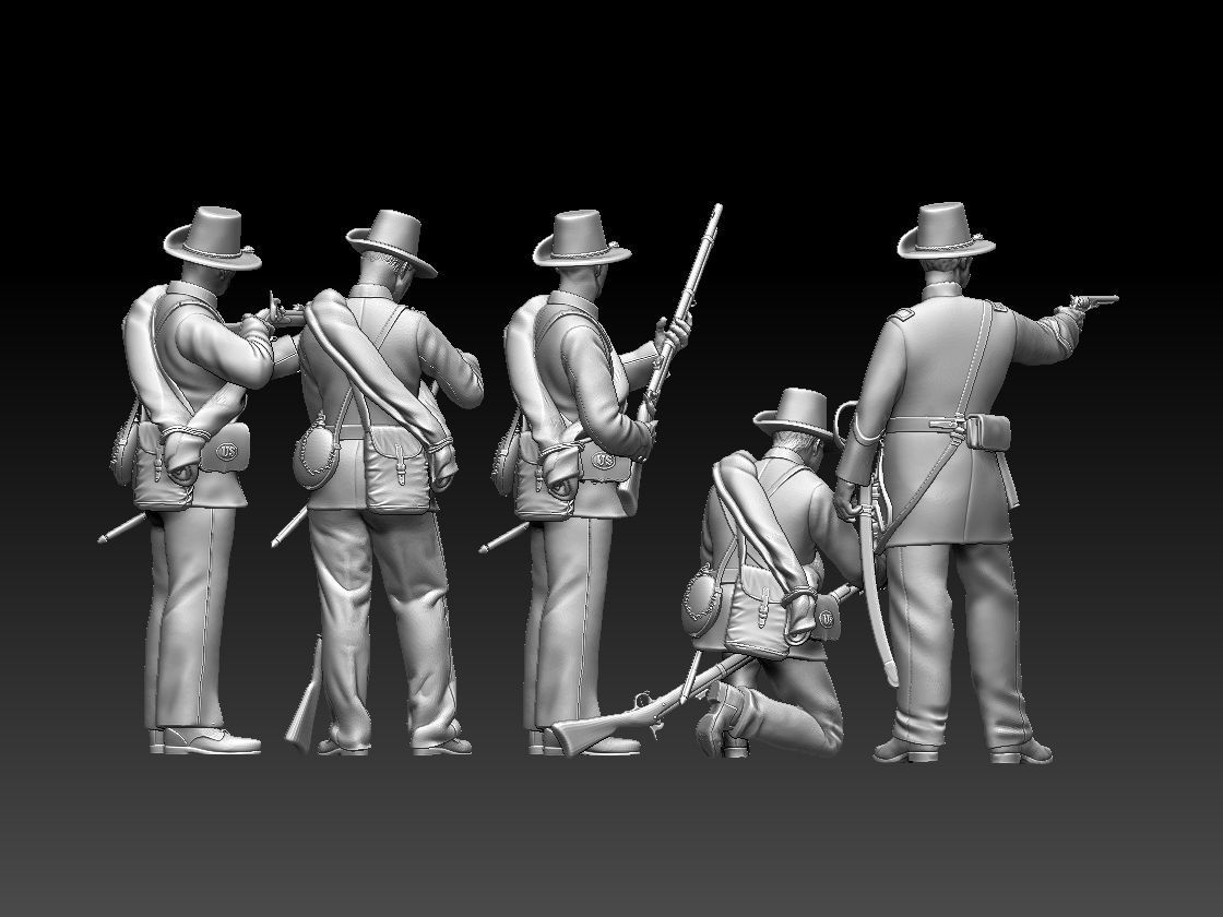 Union Iron Brigade Infantry 3D print model_37