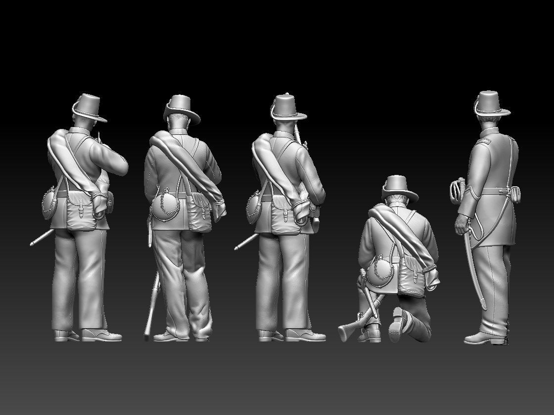 Union Iron Brigade Infantry 3D print model_100