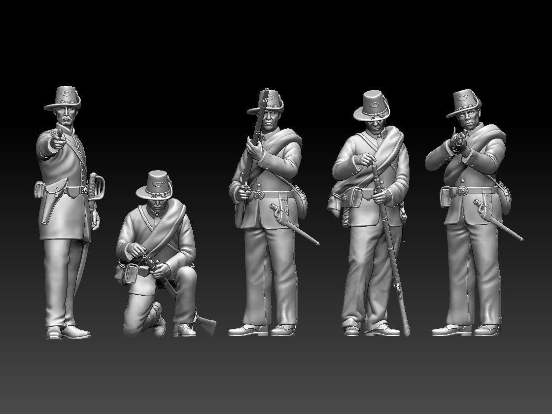 Union Iron Brigade Infantry 3D print model_62